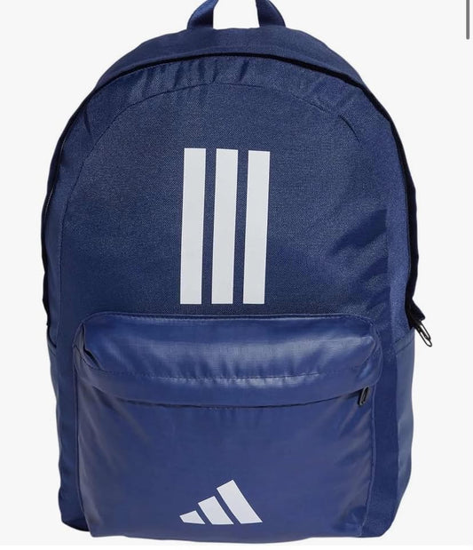 adidas Unisex Classic Three Stripes Back To School Backpack, Black/White, One Size