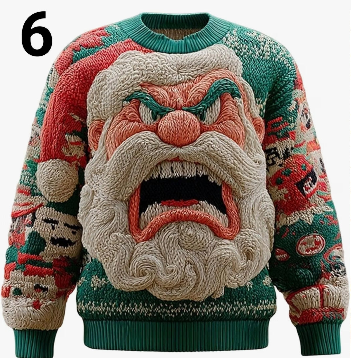 Christmas Jumper Unisex.  Sweatshirt Funny Santa Sweater Long Sleeve Novelty Tops Crew Neck Regular Fit