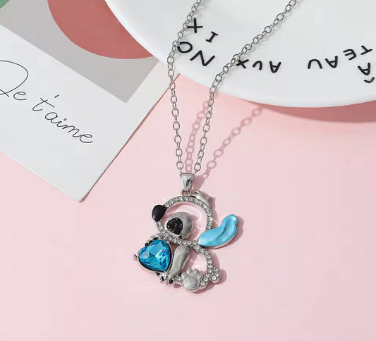 Fashion Cartoon Characters Lilo & Stitch Necklace
