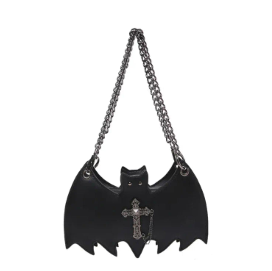 Versatile Chain Bag in a Retro Dark Style, Perfect for Commuting.