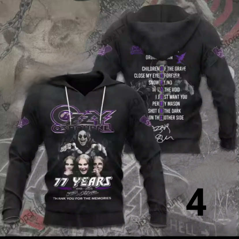 Men Hoodies Ozzy Osbourne Band