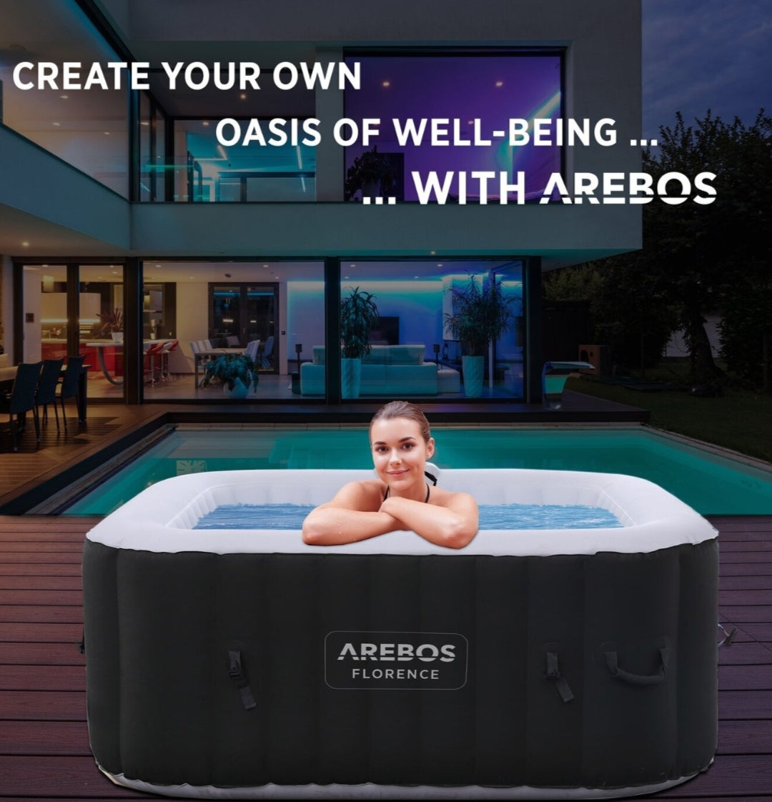In-Outdoor Whirlpool Square Spa Pool Hot Tub Inflatable