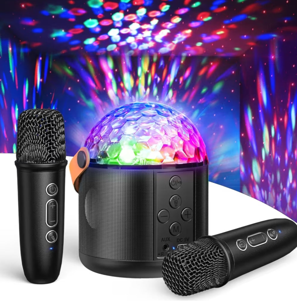Mini Karaoke Machine 2 Microphones