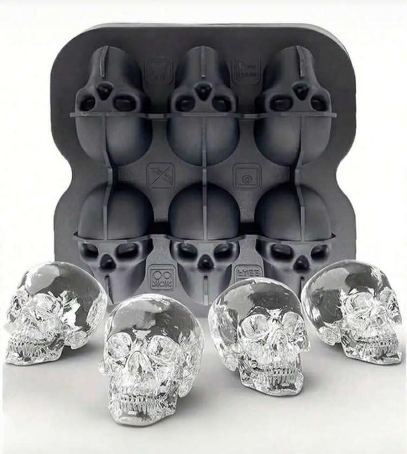 Cavity Shark skull penguin Silicone Ice Cube Tray, Non-Stick Silicone Baking Mold For Ice Cubes, Chocolates, Cookies,