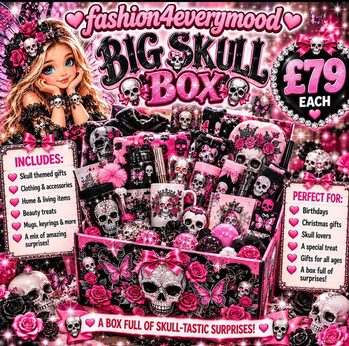 💀🖤 THE BIG SKULL MYSTERY BOX! 🖤💀