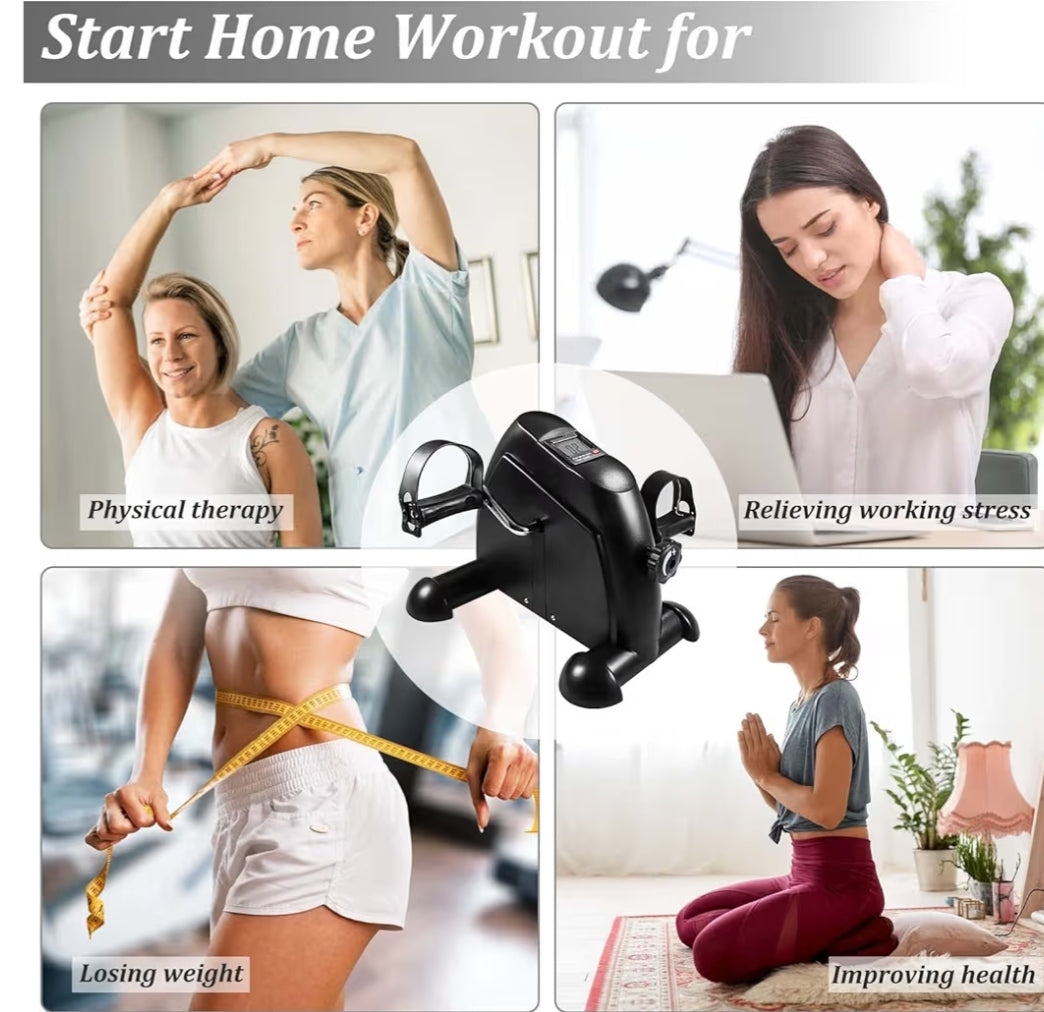 Holdfiturn Mini Pedal Exercise Bike, Pedal Exerciser,