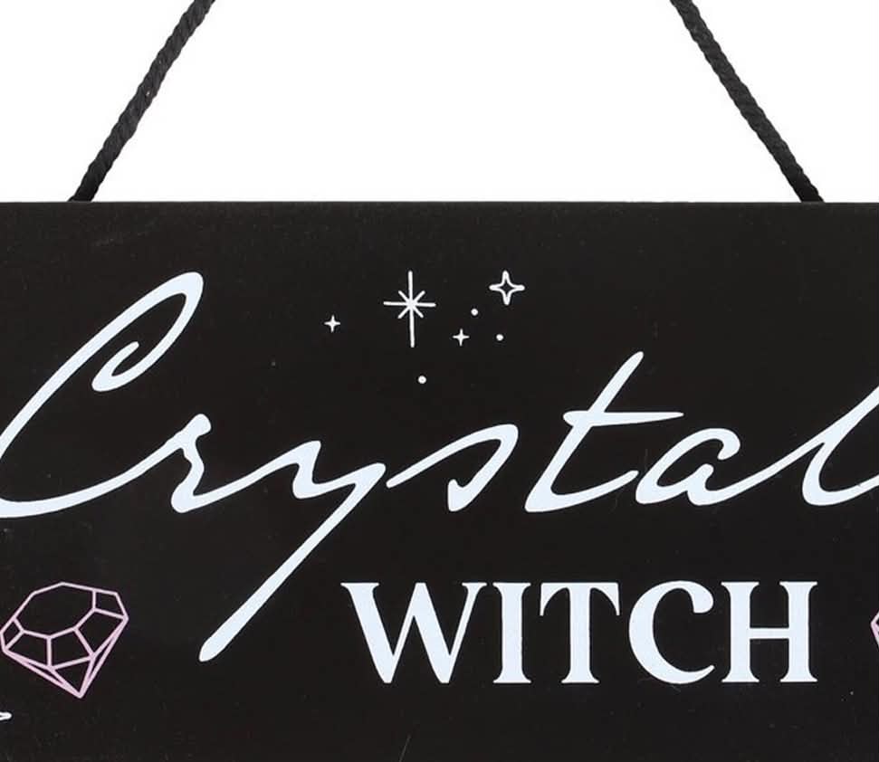Crystal Witch Hanging Sign