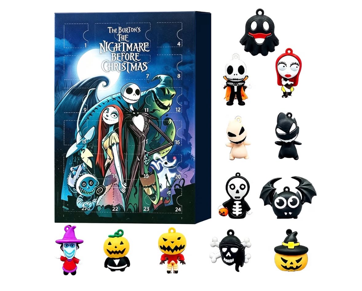 Halloween Advent Calendar, Horror Figures,  Countdown Calendar Contains 24 Toys Blind Box Gifts for Kids
