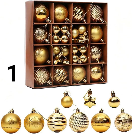 Christmas Balls Decoration, 3-6cm Multiple Styles