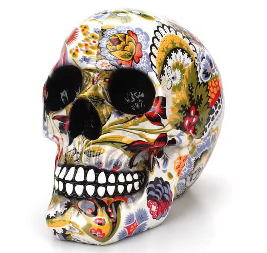 Horror Skull Decoration Resin  Color