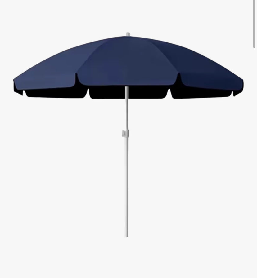 Portable Patio Umbrella, Height Adjustable Round Market Table Umbrella, UV Protection Picnic Parasol for Beach, Garden