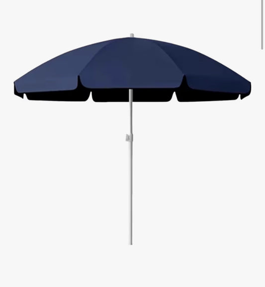 Portable Patio Umbrella, Height Adjustable Round Market Table Umbrella, UV Protection Picnic Parasol for Beach, Garden