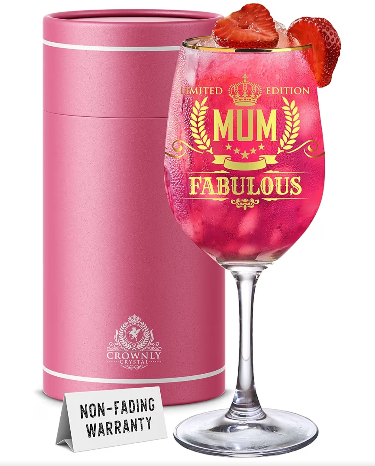 Mothers Day Gifts for Mum Personalised Wine Glasses for Her