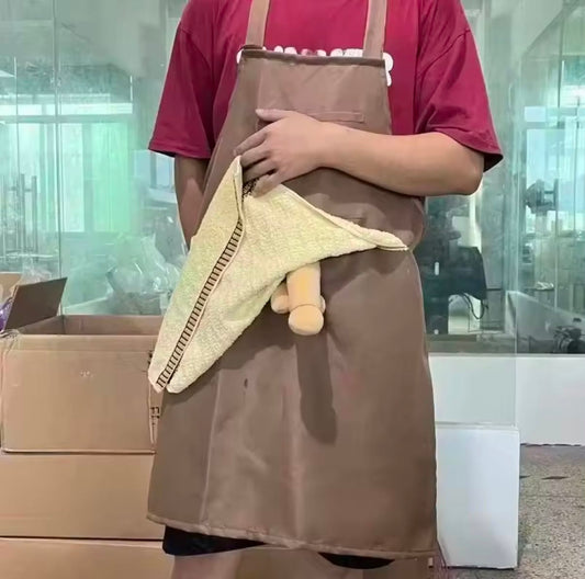 Funny Prank Apron for Chef Creative Pocket Surprise Gag