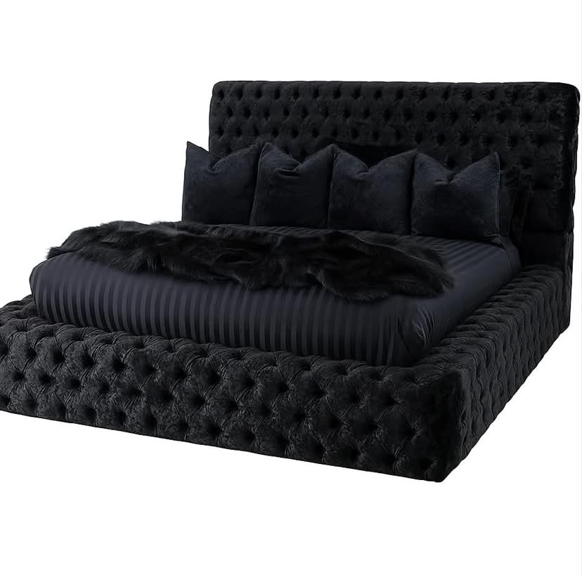 Atomic Sleep Crushed velvet Park Lane Ambassador Bed Frame - Mattress