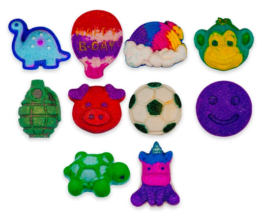 Bath Bomb Fizzer Shaped Luxury Vegan Cruelty Free Various Scents Gift Scentish