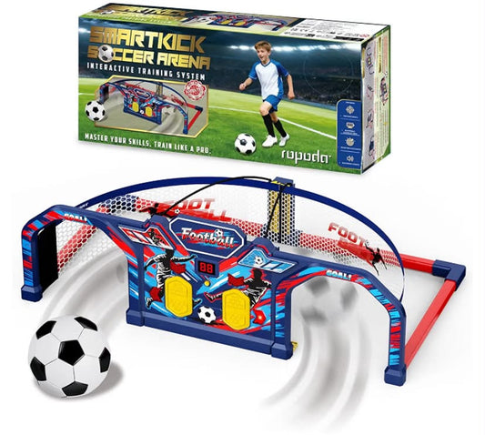 Interactive Football Training Game for Kids, Football Training Equipment with 3 Game Modes, Sounds & Scoreboard, Indoor Outdoor Soccer Trainer Toy, Gifts for Boys Girls Age 3+,World Cup 2026