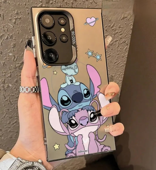 Phone Case:  Stitch Angel Scrap Mirror Phone Case,
