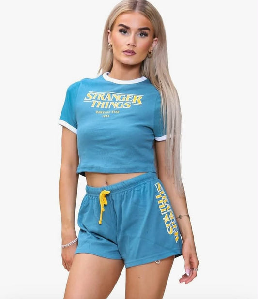 Eleven Pyjamas Set Ladies Short Sleeve Cotton Nightwear Loungewear Pjs