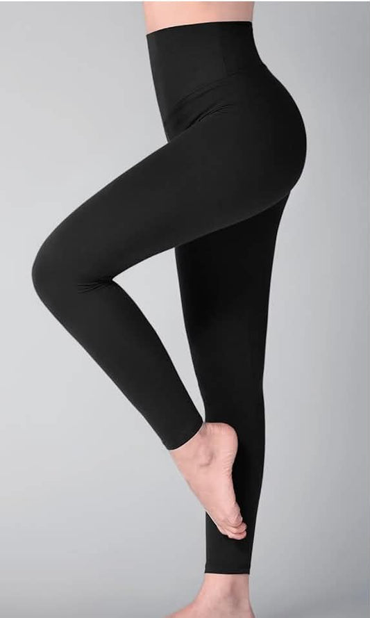 High Waisted Leggings for Women, Buttery Soft Elastic Opaque Tummy Control Leggings, Plus Size Workout Gym Yoga