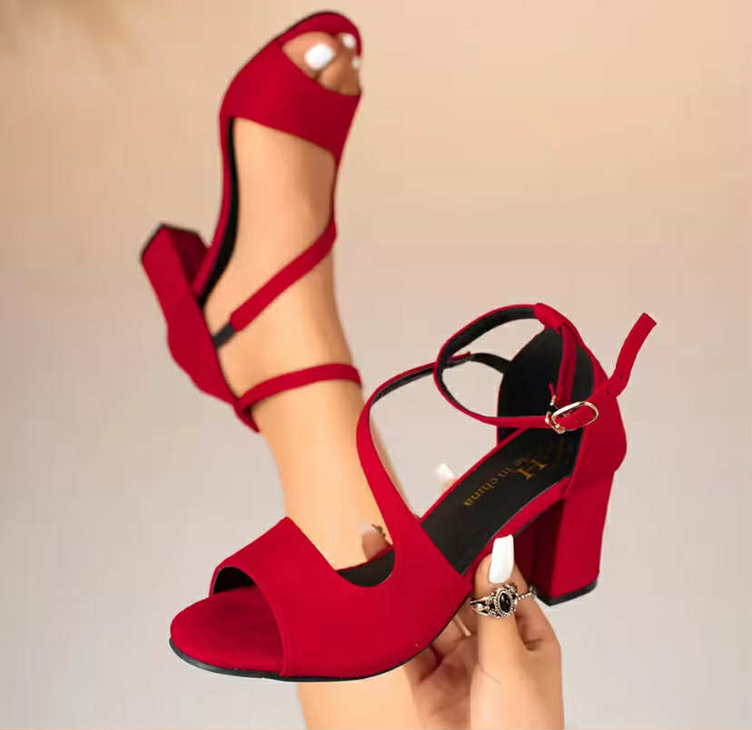 Women's Large Size Roman Style High Heel Sandals
