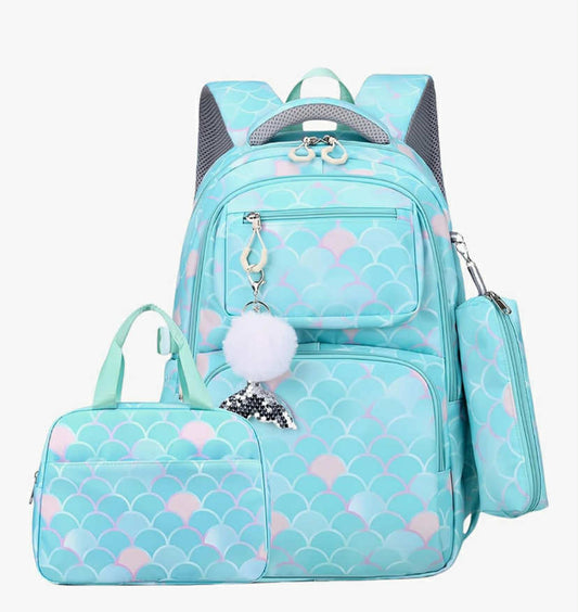 Girls School Backpack Elementary Students Book Bag Colorful School Bag for Girls
