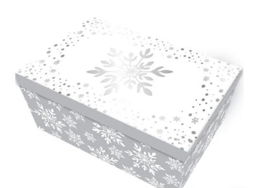 Christmas Rectangle Gift Boxes 12cm x 9cm Assorted Festive Designs x3 random