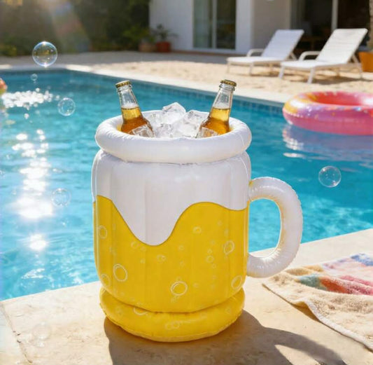 1 pc Inflatable Beer Bucket, Beverage Cooler - Suitable For Parties, Beaches And Outdoor Activities -