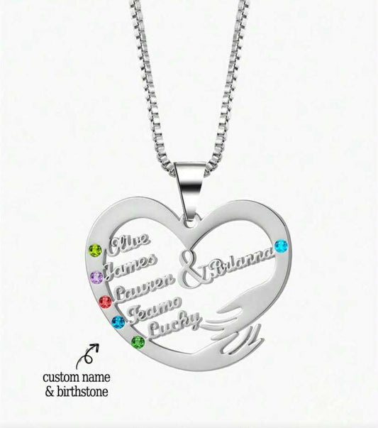 Heart personalised necklace