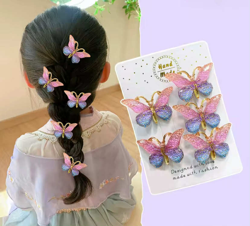 Butterfly clips x5