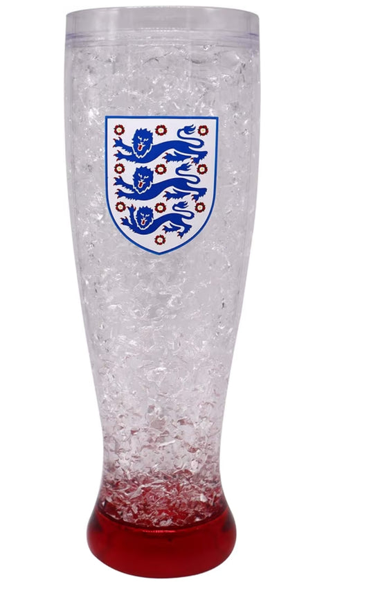 England FA Football World Cup European Crest Freezer Bar Beer Pint Glass