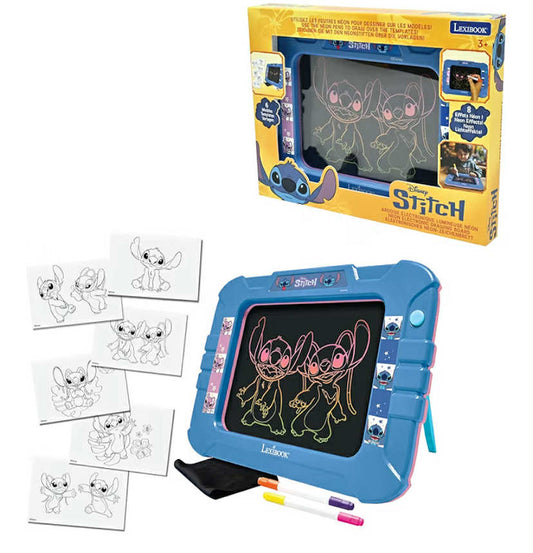 Alien Electronic Slate, Neon Light Effect, 8 Colorful Light Effects, 6 Included Models, Two-Colored Markers and Cloth