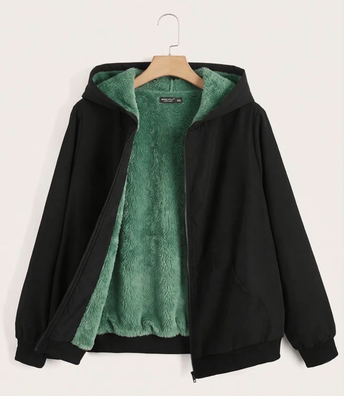 Plus Size Thermal Lined Hooded Casual Versatile Jacket, Multi-Color/Winter