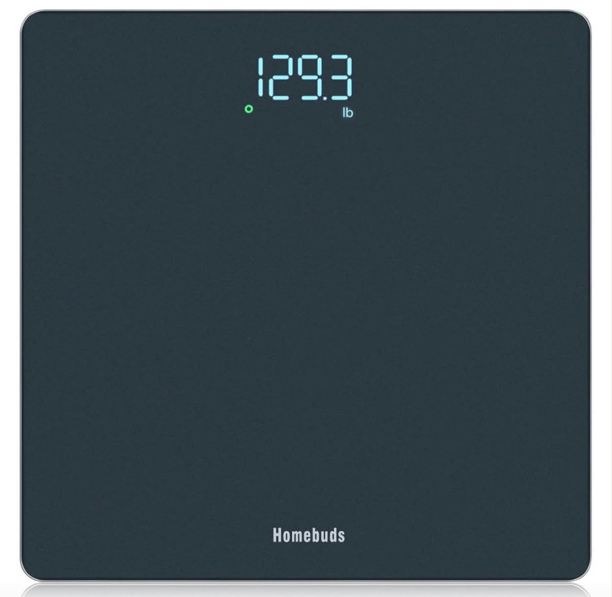 Homebuds Bathroom Scales for Body Weight 28st/400lb Precision 0.1lb, Blue
