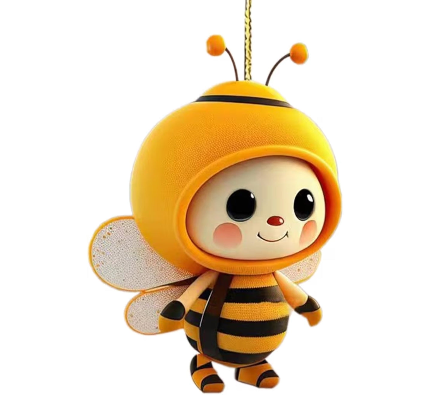 Acrylic Bumblebees Car Rear View Mirror Hanging Ornament Gift for Bees Lover