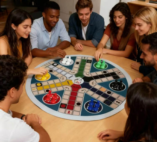 LUDO Game Board 6 - Player Big Size 35 cm/13.78IN-