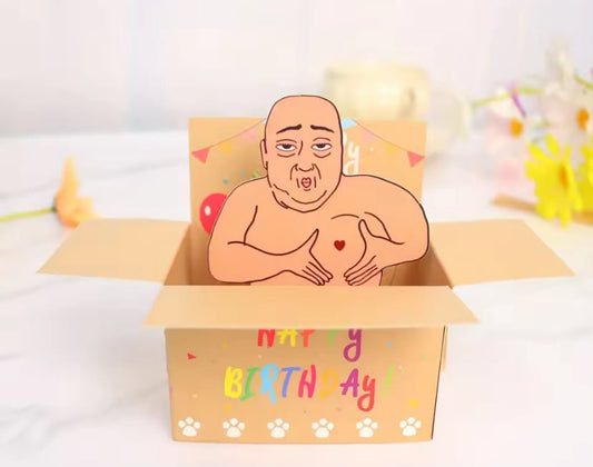 1 pc Hilarious Happy Birthday Pop-Up Card