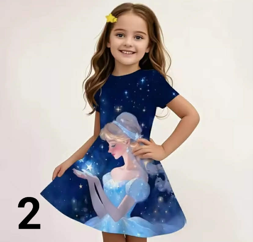 Disney Summer Hot Selling Short Sleeved dresses