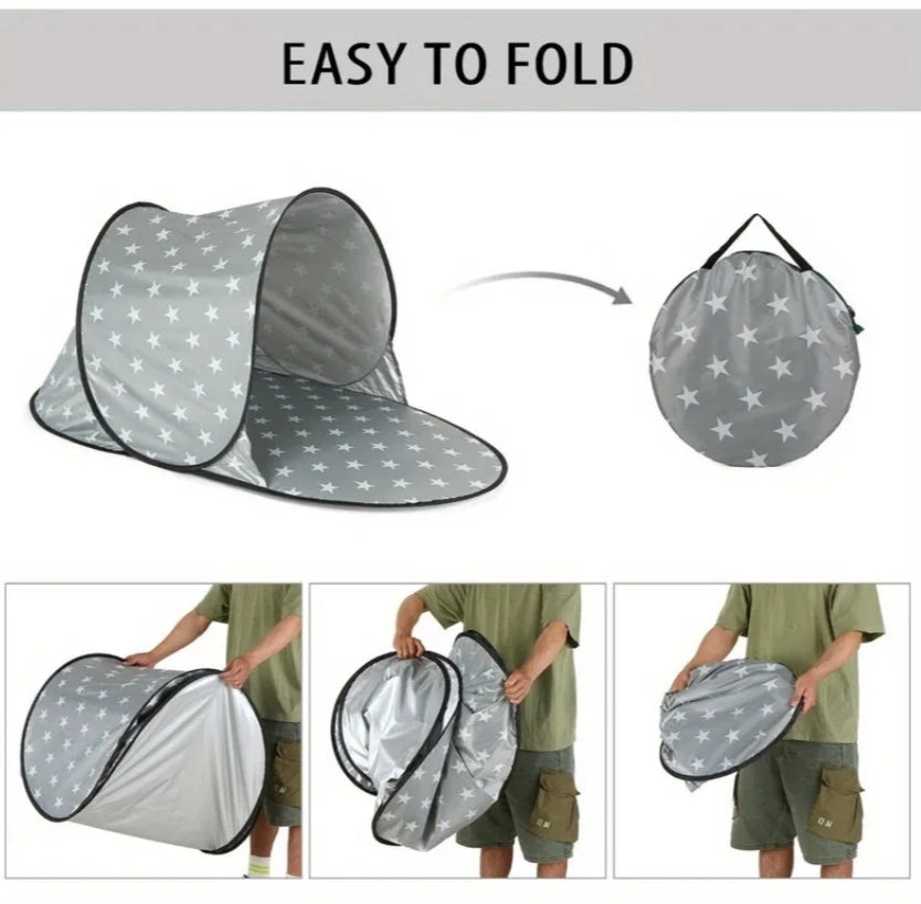 1 pc Camping Tent New Non-Waterproof Pop Up Sturdy UV Protection Tent for Beach Sunshade