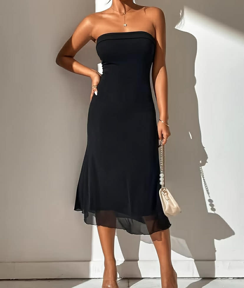 Fashionable And Sexy Strapless Backless Dress for Women