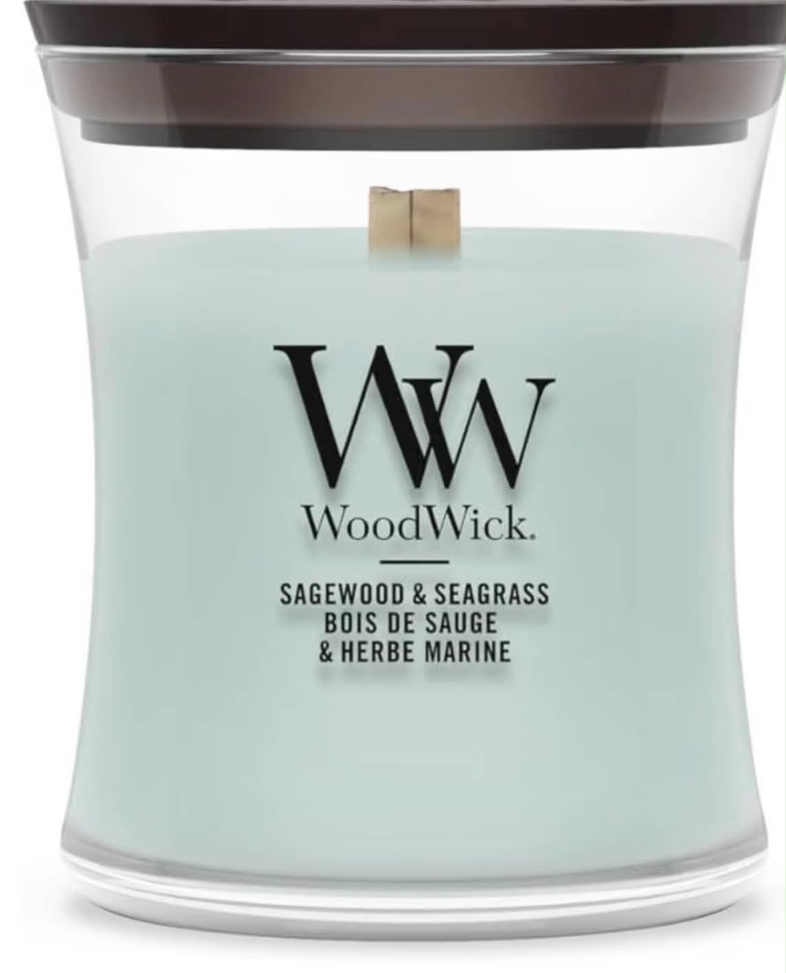 WoodWick Scented Candle with Crackling Wick. Mini Hourglass Candle Up to 20 Hours Burn Time