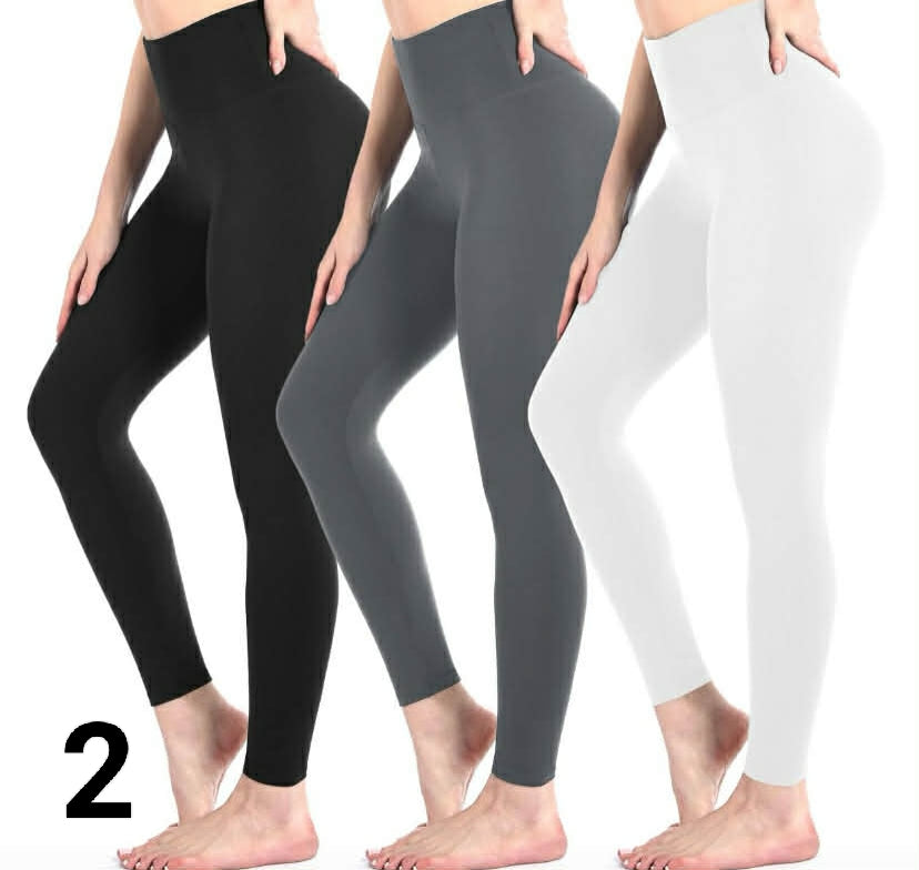 3 Pack Black Leggings for Women, High Waisted Buttery Soft Leggings for Workout Running Yoga