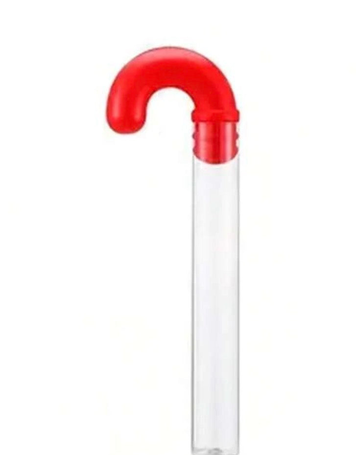 Red Christmas Candy Stick Box, Plastic Candy Container, Christmas Tree Decoration Empty Candy Tubes, (X3)
