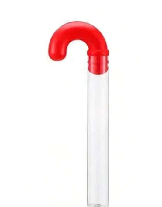 Red Christmas Candy Stick Box, Plastic Candy Container, Christmas Tree Decoration Empty Candy Tubes, (X3)