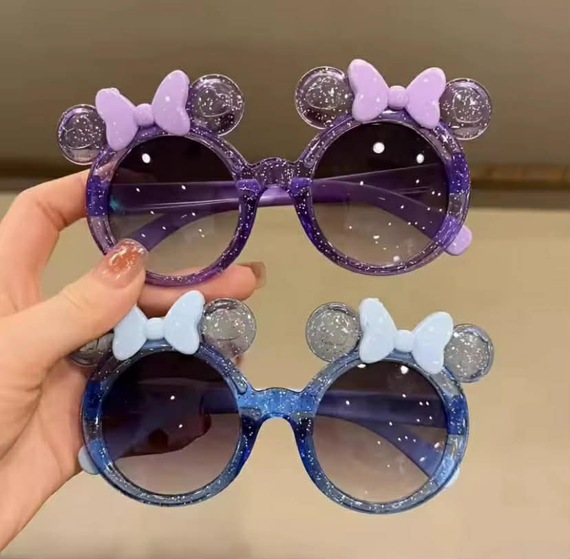 New Cute Crystal Bow Girls Children Sunglasses