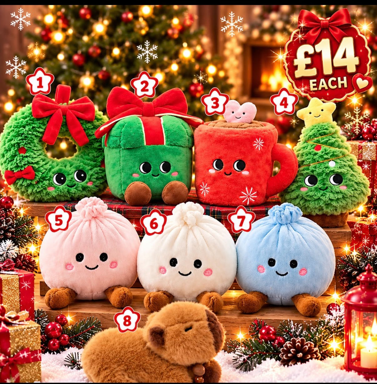 Christmas Cuddly Plushies