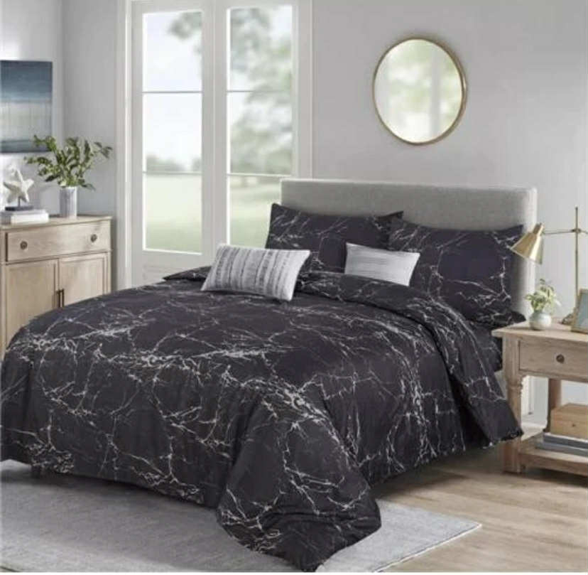 4 Piece Printed Duvet Quilt Cover Luxury Bedding Set