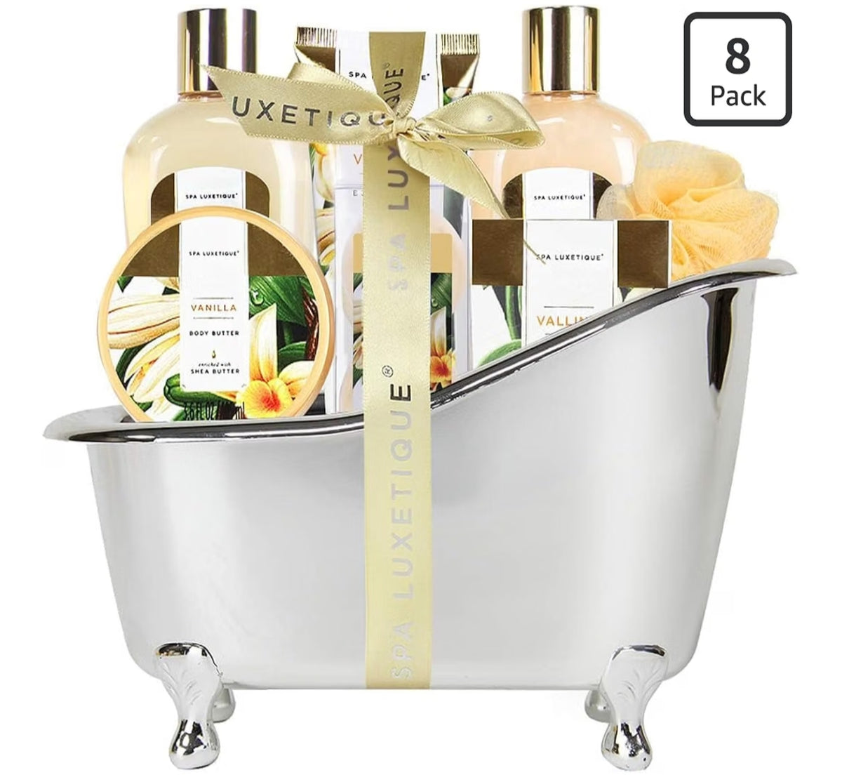 8pcs Spa Luxetique Christmas Pamper Sets for Women Gift,  Spa Bath Gift Sets with Essential Oil,Body Lotion,Bath Bombs.