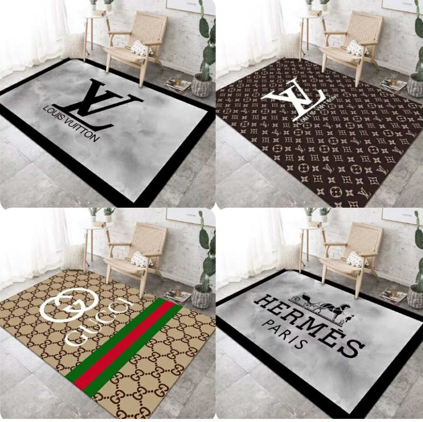 Simple Living Room Carpet Crystal Velvet Trendy Brand Light Luxury Bedroom Mat