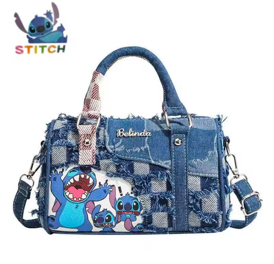 Stitch Crossbody Bag Denim Single-shoulder Patchwork Hand-held Pillow Bag